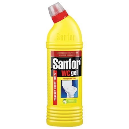 Чистящий гель без хлора Sanfor WC Лимон 1л 1954