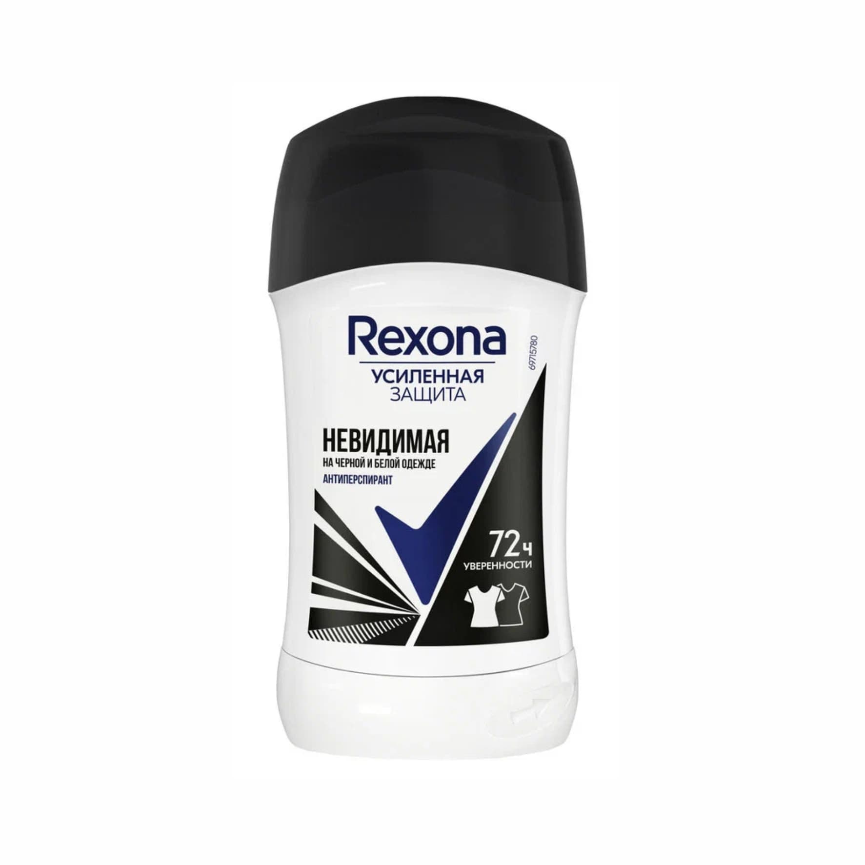 Дезодорант Rexona Невидимый на черном и белом, стик 40мл
