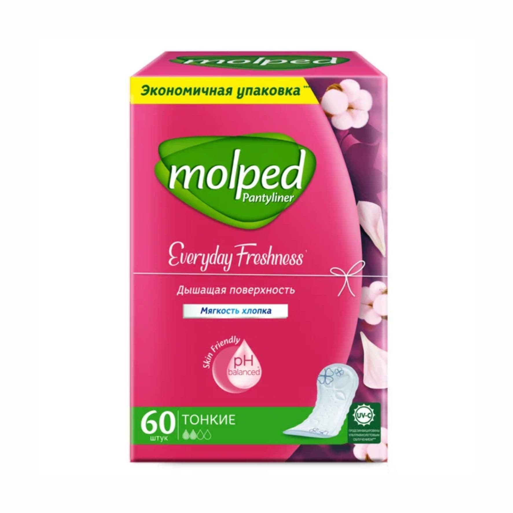 Прокладки ежедневные Molped Freshness 60шт. 5096198