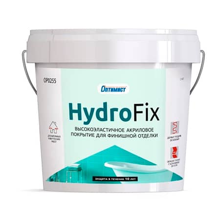 Покрытие HydroFix высокоэластичное гидроизоляционное "Оптимист" 15кг. С 407/44
