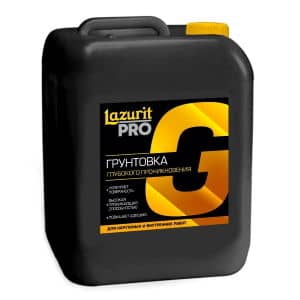 Грунтовка глубокого проникновения "Lazurit PRO" 10л