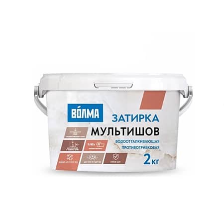 Затирка для плитки Волма Мультишов CG2 WA 2кг белая