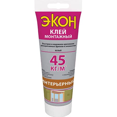 Монтажный клей ЭКОН Интерьерный 200г. 1378330/12