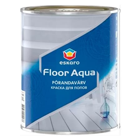 Краска износостойкая для полов Eskaro Floor Aqua база TR 2,7л.