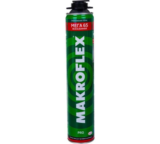 Монтажная пена Makroflex Мега 65 профессиональная 850мл 3003346/12