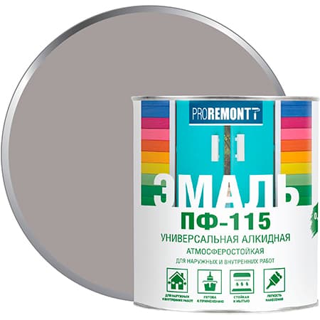 Эмаль Proremontt ПФ-115 серый 1,9кг.