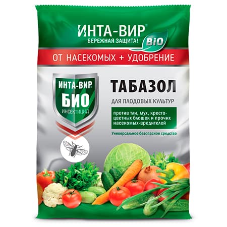 Биологическое удобрение и инсектицид Табазол Инта-Вир® 1кг (15шт.)
