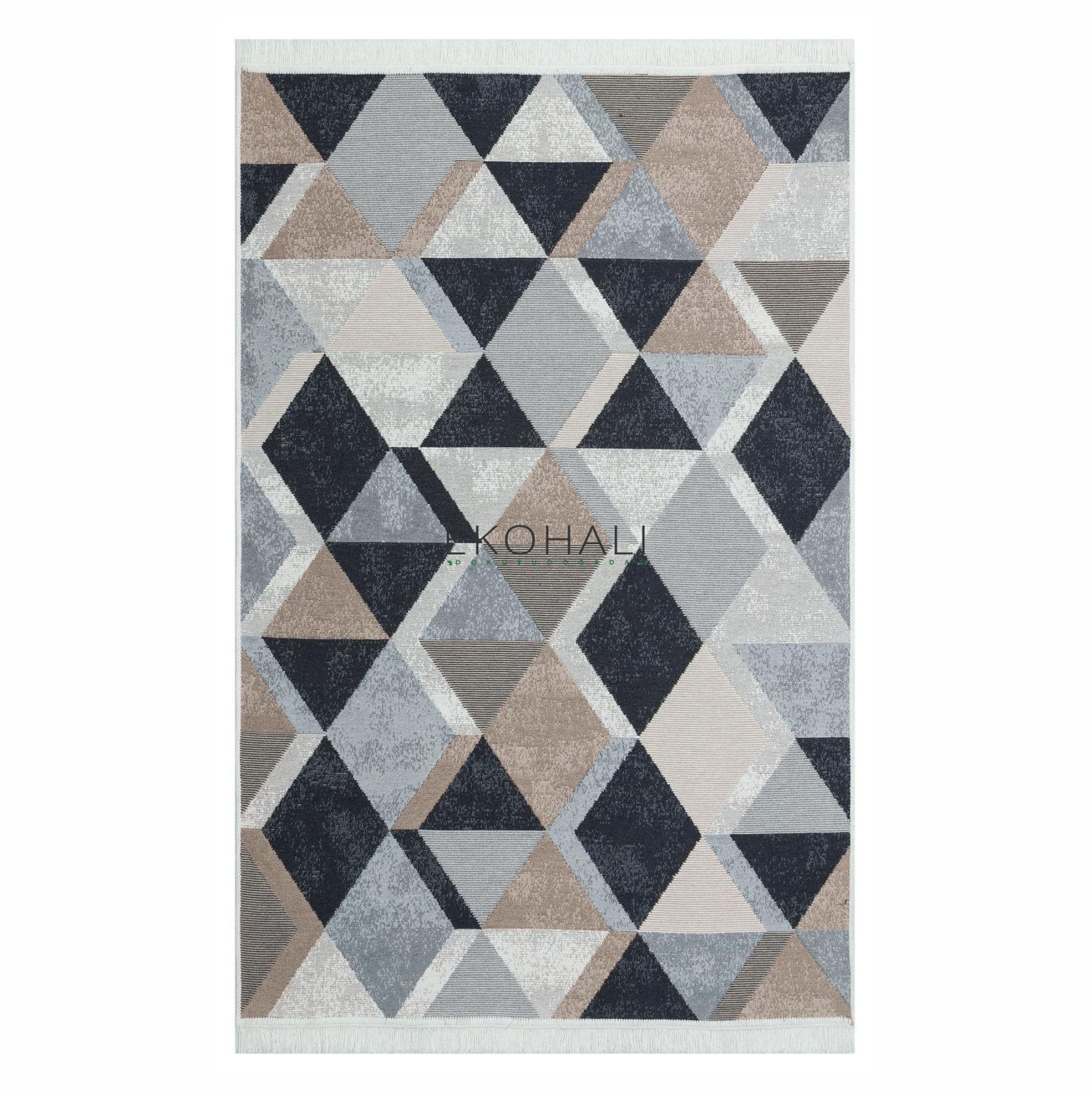 Ковер Arya Kilim 10 Beige Black 0,8х1,5 прямой