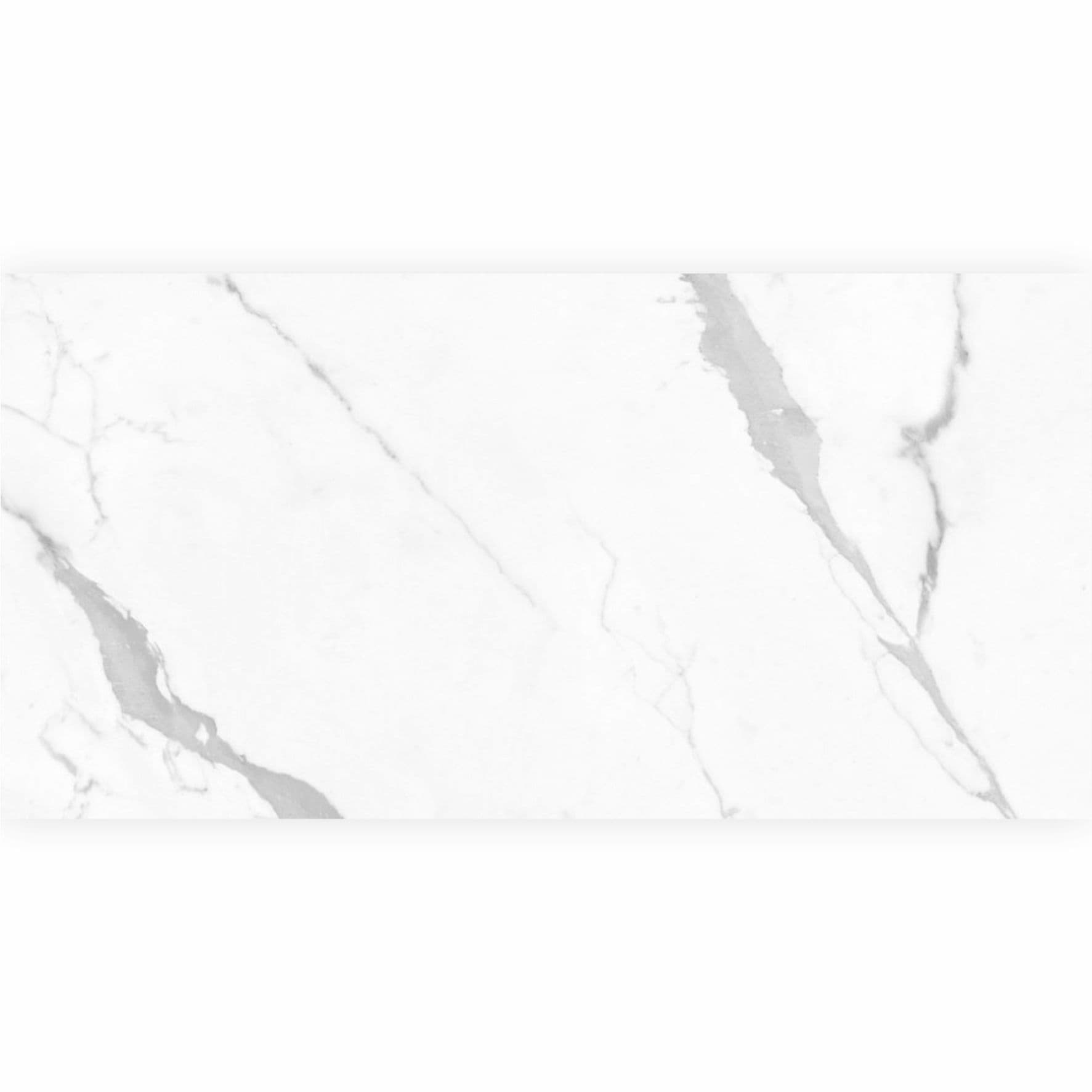 Керамогранит Cersanit Futura тонкий Deep Calacatta 60x120 полированный белый ректификат 17127