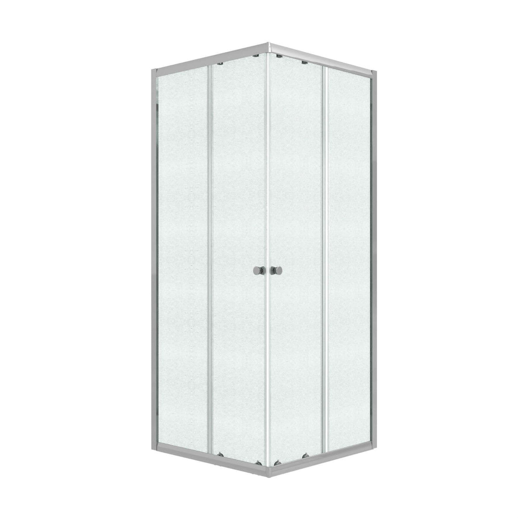 Душевое ограждение Niagara Eco NG-1009-14QMT (90х90х190) квадрат,раздвижное,хром,стекло матовое,1 ме
