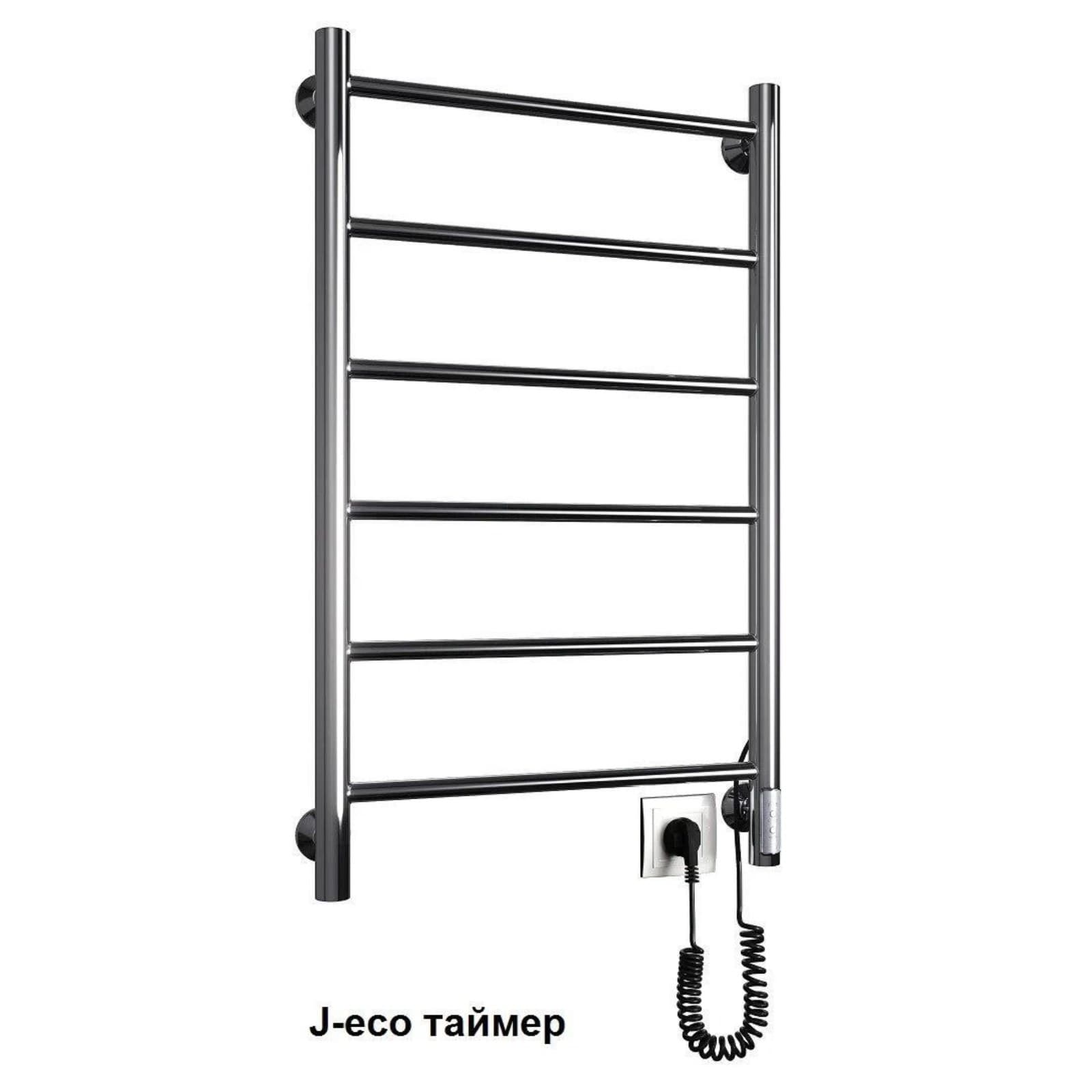 Полотенцесушитель электрический J-есо 400х800 с терморегулятором скрытого подключения
