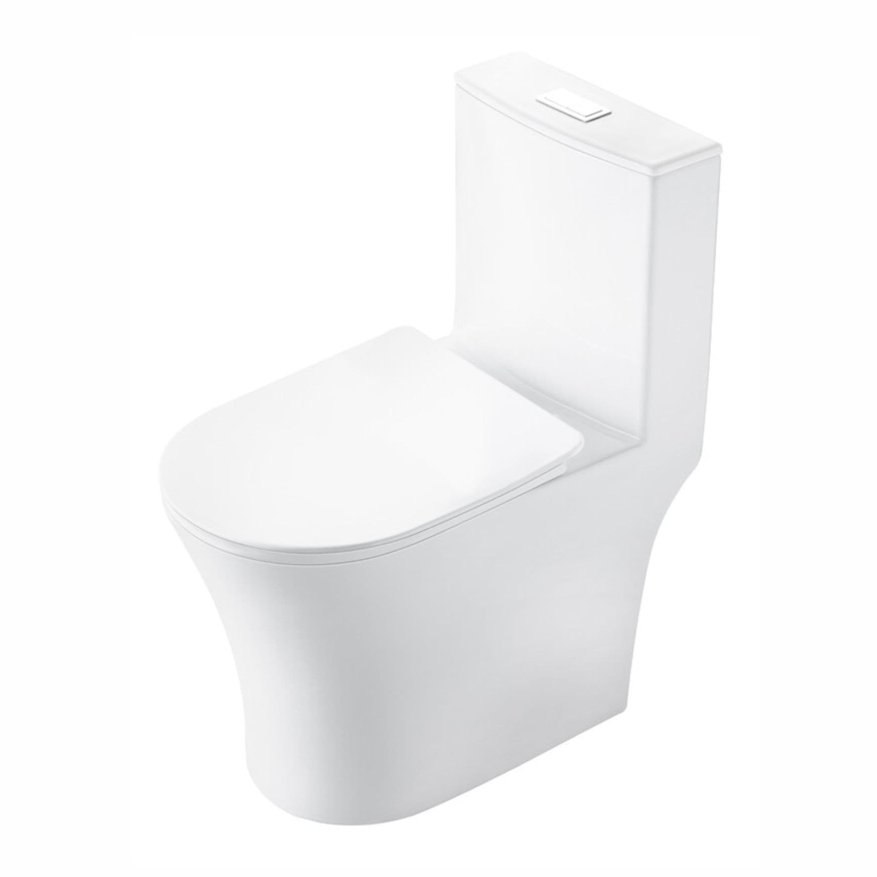Унитаз напольный Grossman Thin Rim GR-5607SQ (656х370х796) тонкий ободок,белый,моноблок с тонкой кры