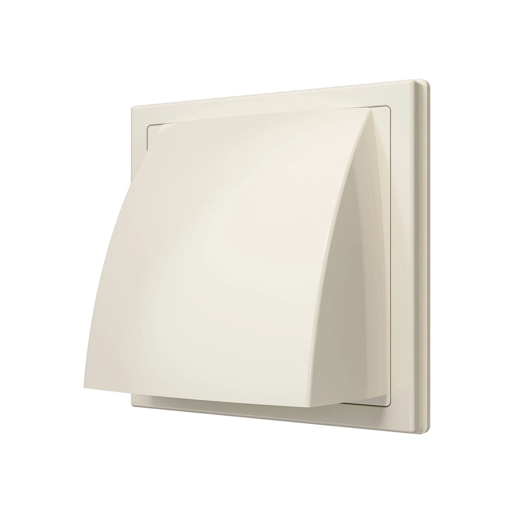 Выход стенной КФВ фланец D100 обр.клапан 150x150 ASA Ivory ERA