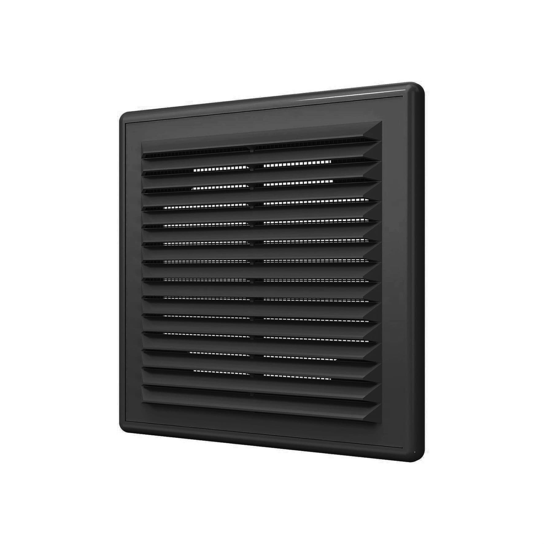 Решетка вентиляционная Р сетка разъемная 150х150 пластик Black ERA