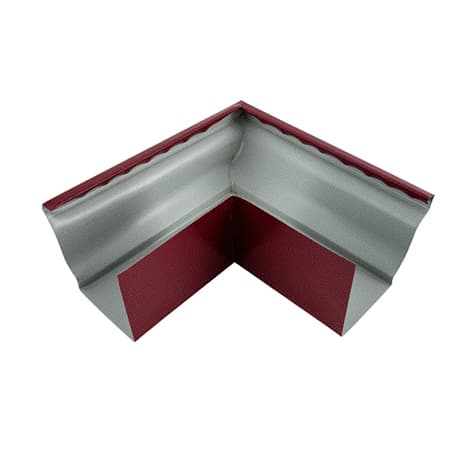 Угол желоба внешний Vortex Lite 130мм RAL 3005 красное вино GRL