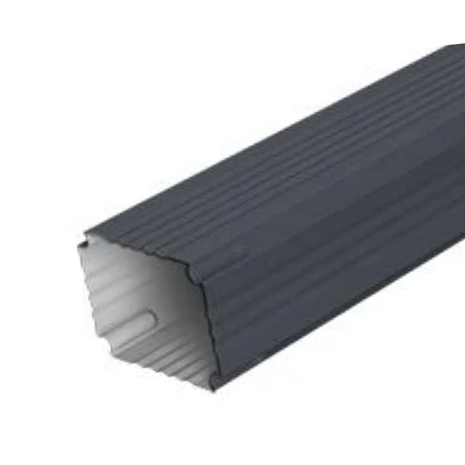 Труба гофрированная Vortex Lite 76х102х3000 мм PE RAL 7024 мокрый асфальт GRL