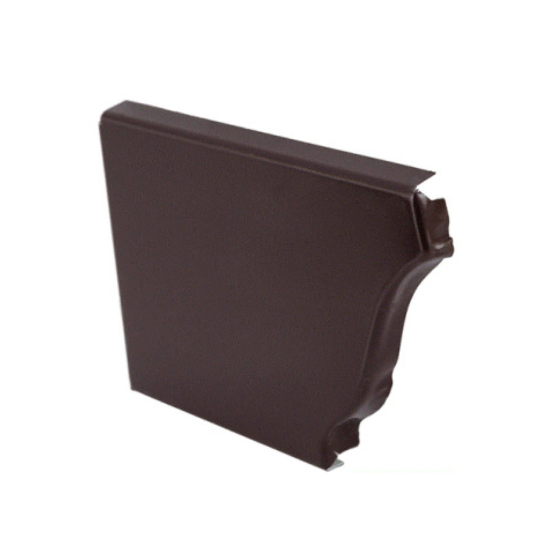 Заглушка желоба левая Vortex Lite 130мм RAL 8017 шоколад GRL