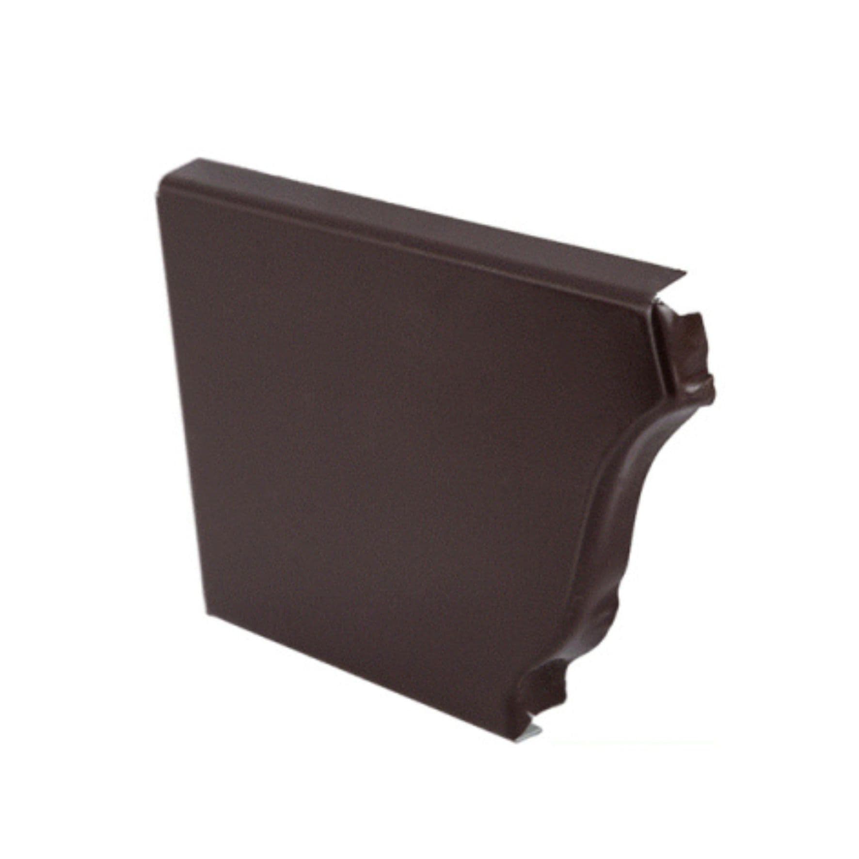 Заглушка желоба левая Vortex Lite 130мм RAL 8017 шоколад GRL