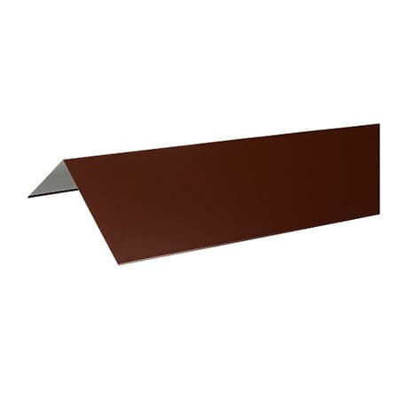 Планка конька прямоугольного 115х30х115 0,45 RAL 8017 шоколад GRL