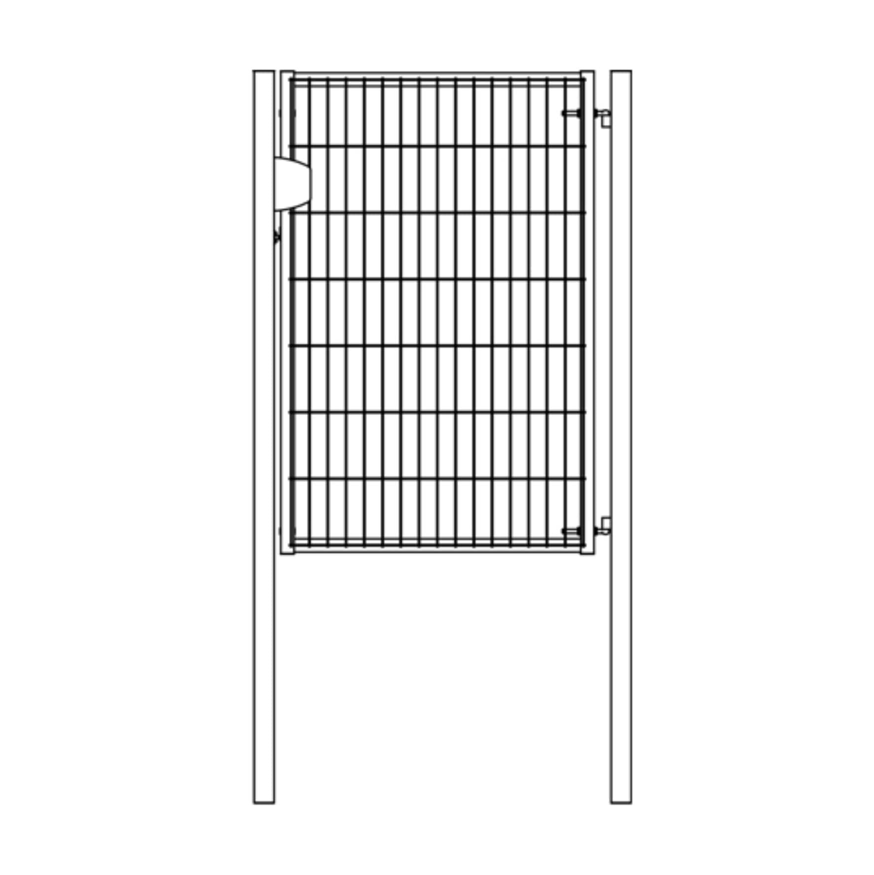 Калитка Light NoLock 1,53х1 RAL 6005
