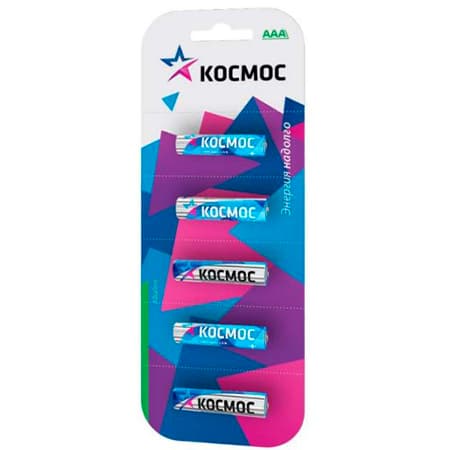 Элемент питания алкалиновый LR LR03 BP-5 (блист.5шт) Космос KOCLR035BL RS
