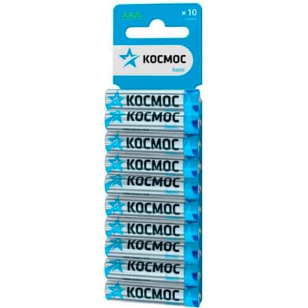 Элемент питания алкалиновый LR03 10хBL КОСМОС KOCLR0310BL RS