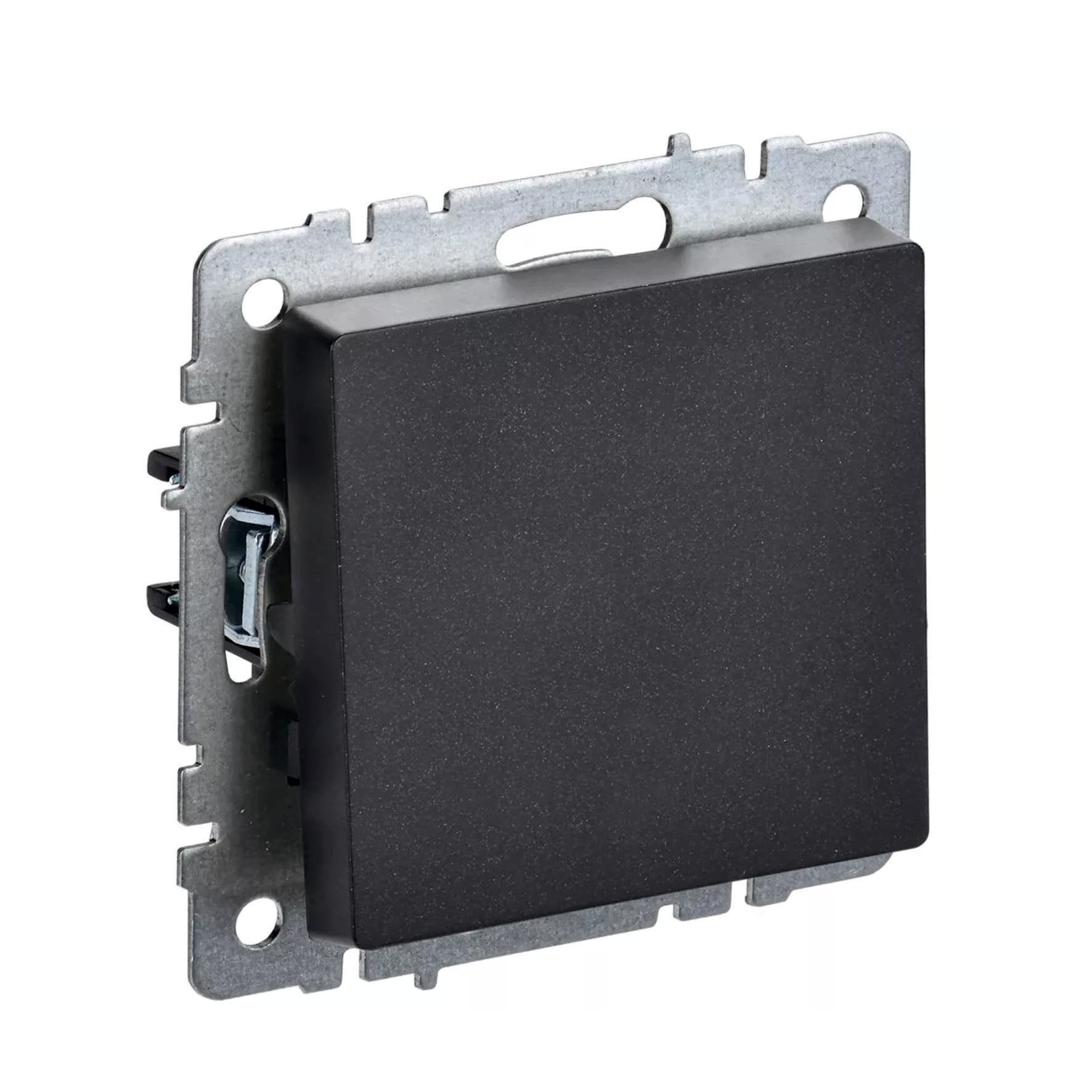 Выключатель проходной 1-кл. СП BRITE BC10-1-6-БрЧ 10А черн. ІЕК BR-V12-0-10-K02