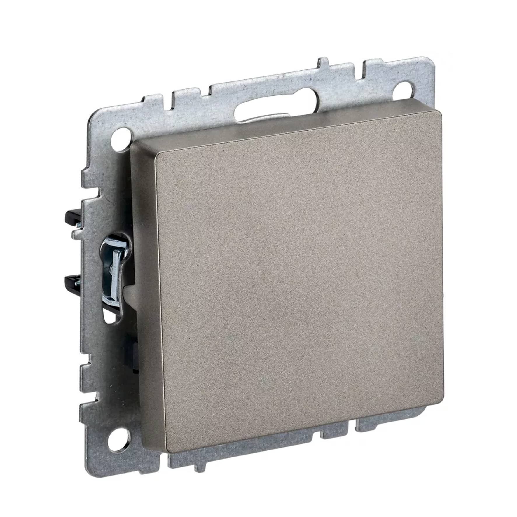 Выключатель проходной 1-кл. СП 4 BRITE BC10-1-6-БрШ 10А шампань IEK BR-V12-0-10-K37