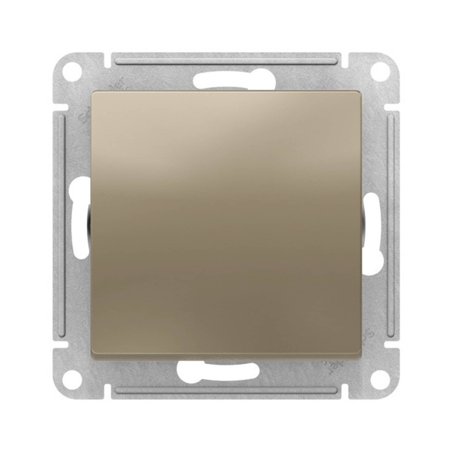 Выключатель 1-кл. СП AtlasDesign 10А IP20 (сх. 1) 10AX механизм шампань SE ATN000511