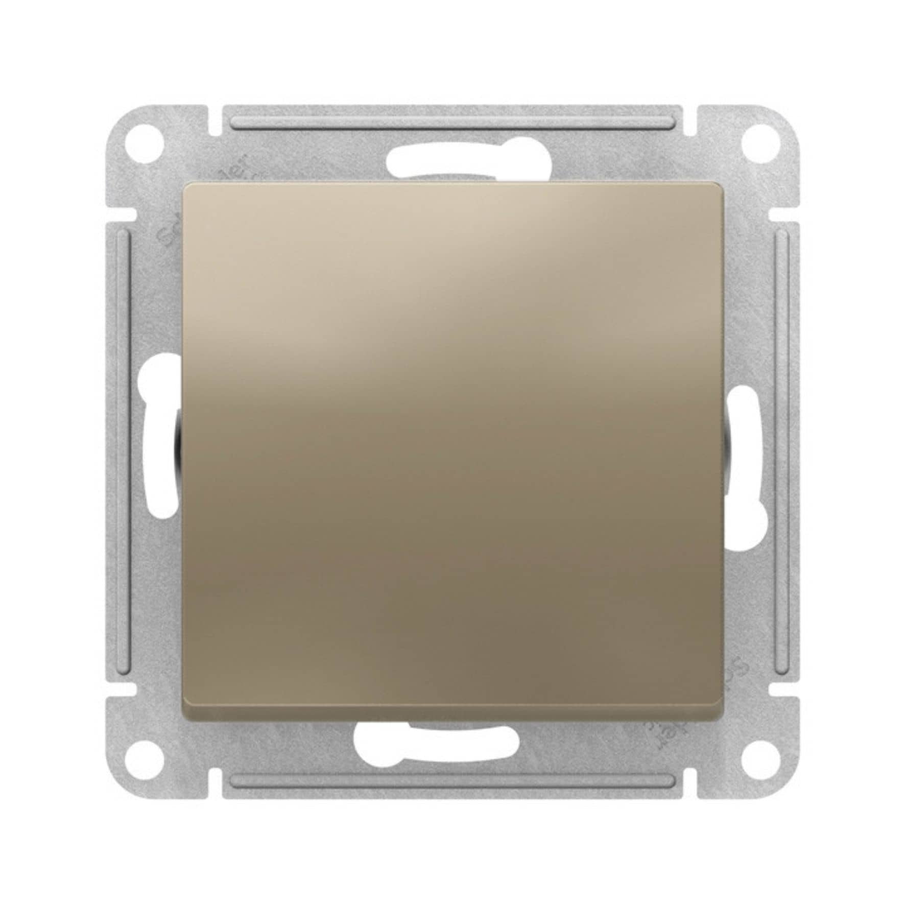 Переключатель проходной 1-кл. СП AtlasDesign 10А IP20 (сх. 6) 10AX механизм шампань SE ATN000561