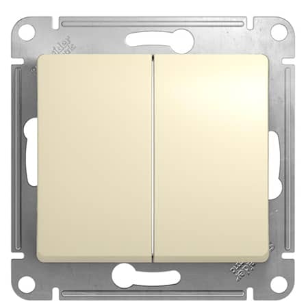 Механизм выключателя 2-кл. СП Glossa 10А IP20 (сх. 5) 10AX беж. SchE GSL000251 RS