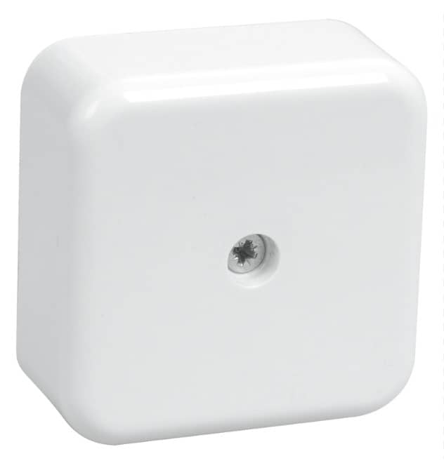 Коробка КМ41206-01 распаячная для о/п 50х50х22мм белая (4 клеммы 3мм2) IEK