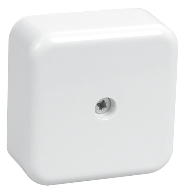 Коробка КМ41206-01 распаячная для о/п 50х50х22 мм белая (4 клеммы 3мм2) IEK ЭЛК