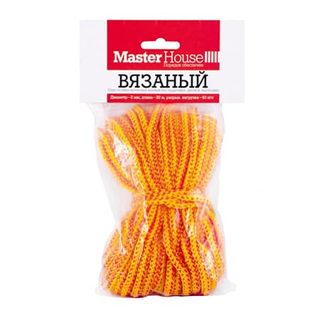 Шнур полипропиленовый вязаный Master House 20м 5мм 60388