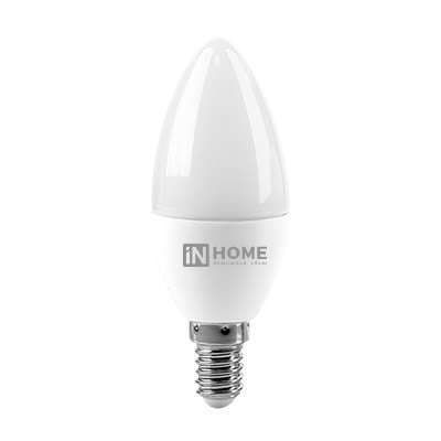 Лампа светодиодная LED-СВЕЧА-VC 8Вт 230В E27 4000К 720лм IN HOME 4690612020457 RS