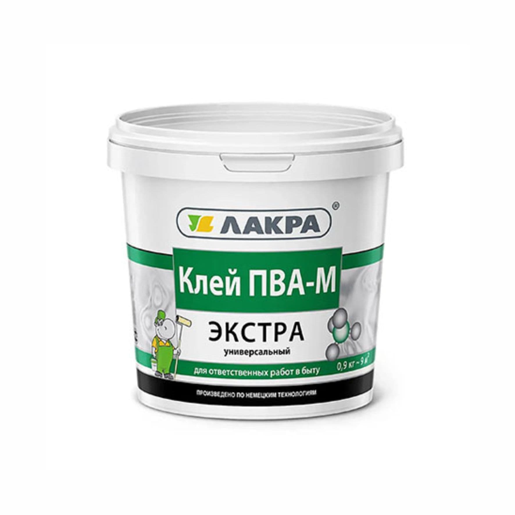 Клей ПВА-М Лакра универсальный Экстра 0,9кг 0007851