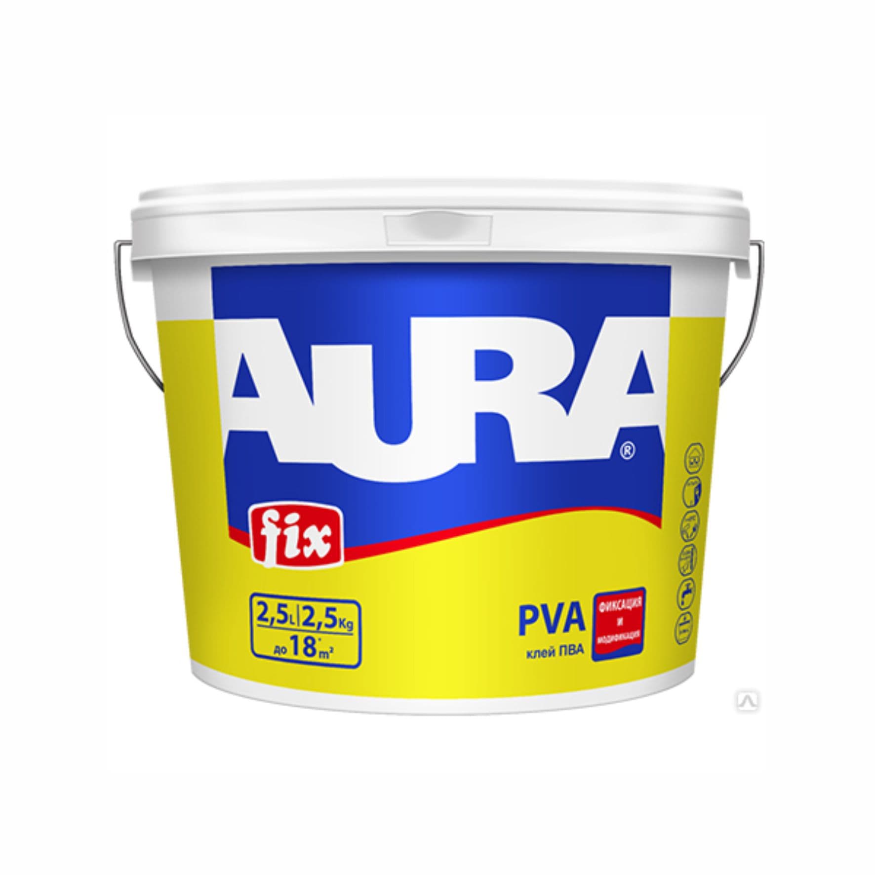 Клей ПВА Aura Fix PVA 2,5л