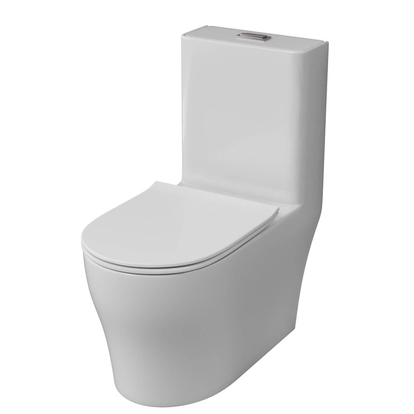 Унитаз напольный Grossman Classic GR-4488SQ (700х375х780) безободковый,белый,моноблок с тонкой крышк