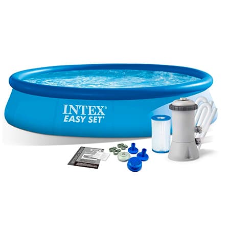 Intex, Бассейн Easy Set 396х84см, 7290л, фил.-насос 2006л/ч