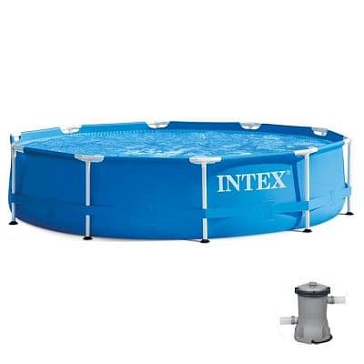 Intex, Каркасный бассейн Metal Frame 305х76см, 4485л, фил.-насос 1250л/ч