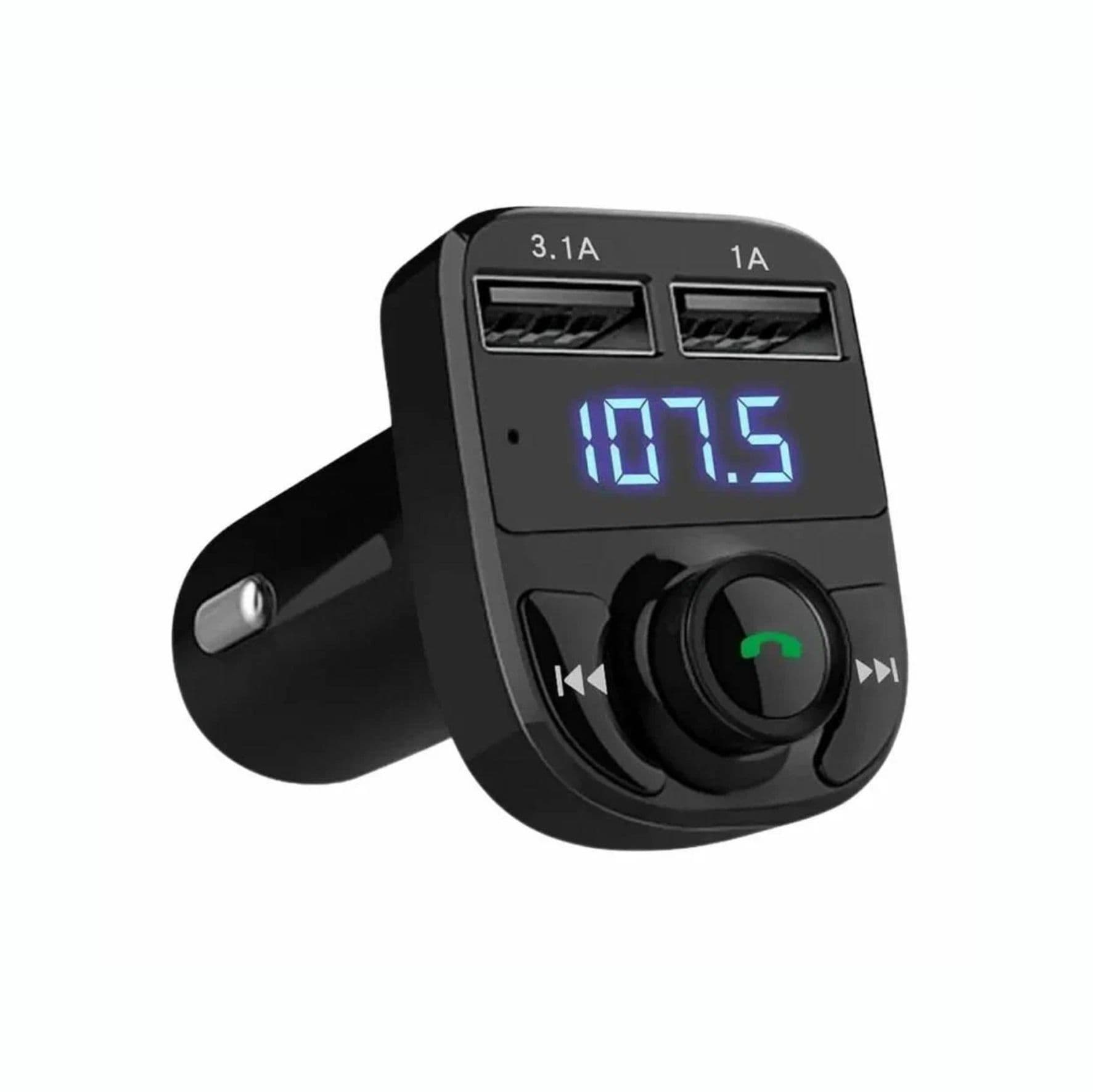 FM модулятор, Bluetooth, быстрая зарядка (2.4А)