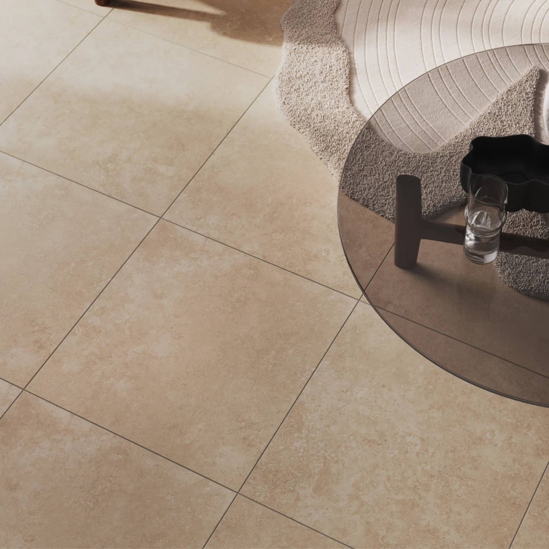 Керамогранит Cersanit Limestone 59.8x59.8 бежевый рельеф ректификат 17890/1,788м2