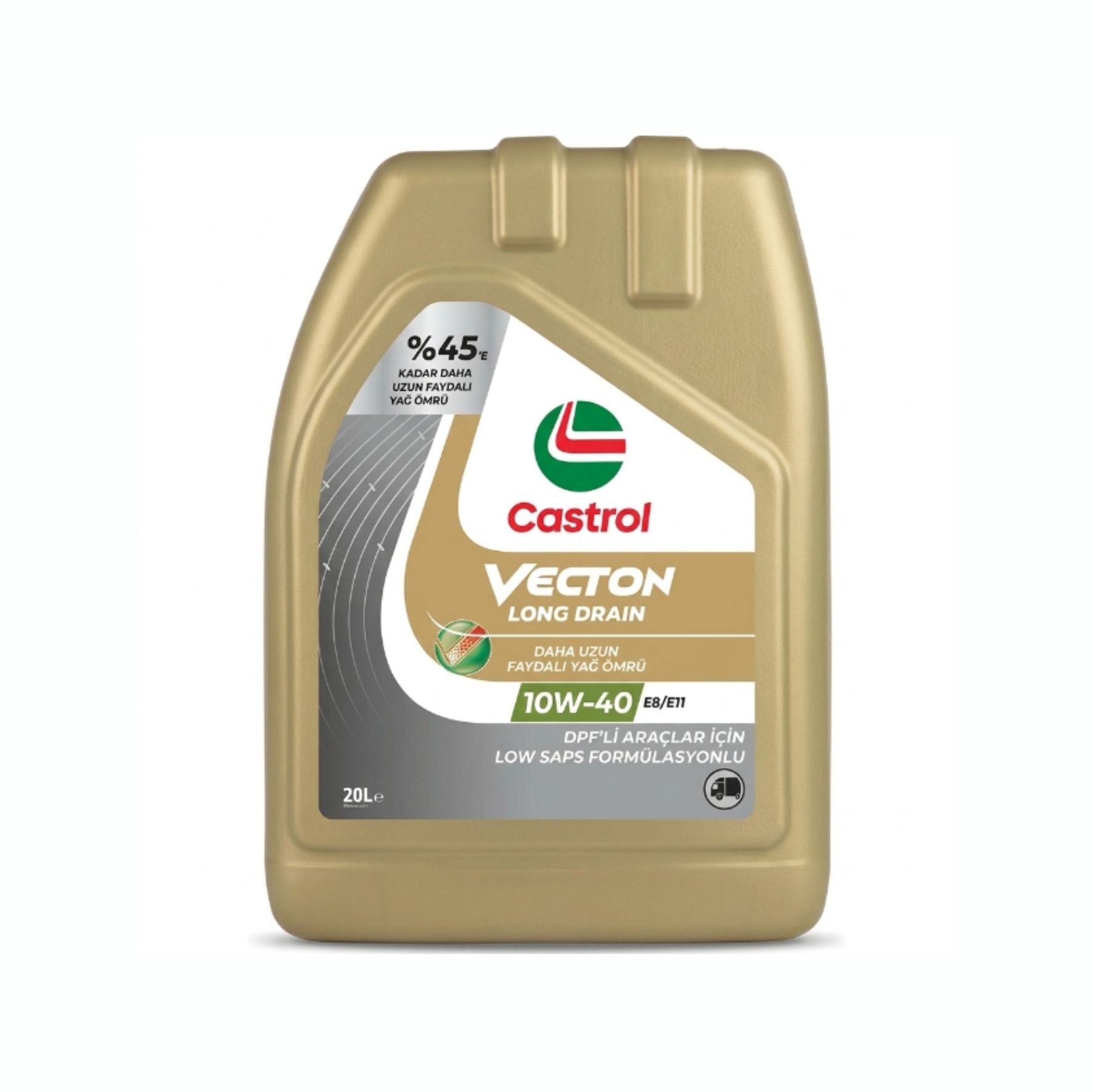 Масло моторное 10W-40, 20 л (синт) Castrol Vecton E8-E11 (дизель)