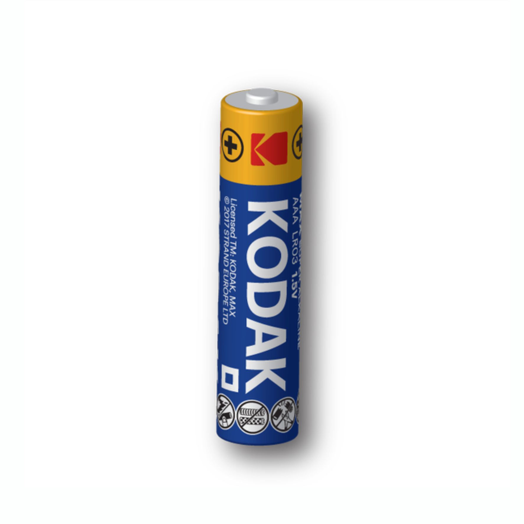 Батарейки алкалиновые AAA, 1.5В, отрывной блистер, 1 шт. Kodak Max (арт. LR03-10BL/1)