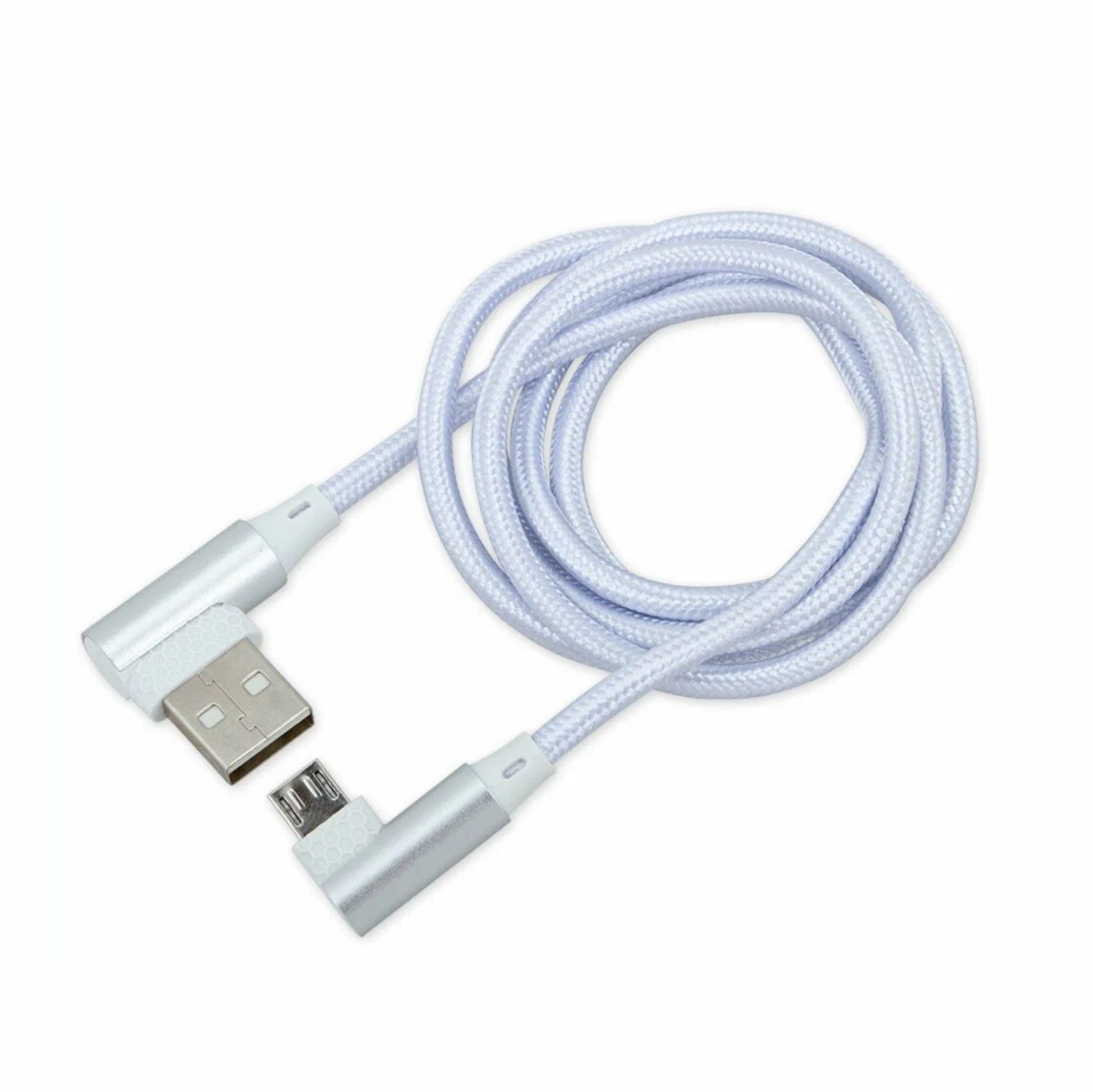 Кабель зарядный Micro USB, белый (угловой),Arnezi (арт.A0605030)