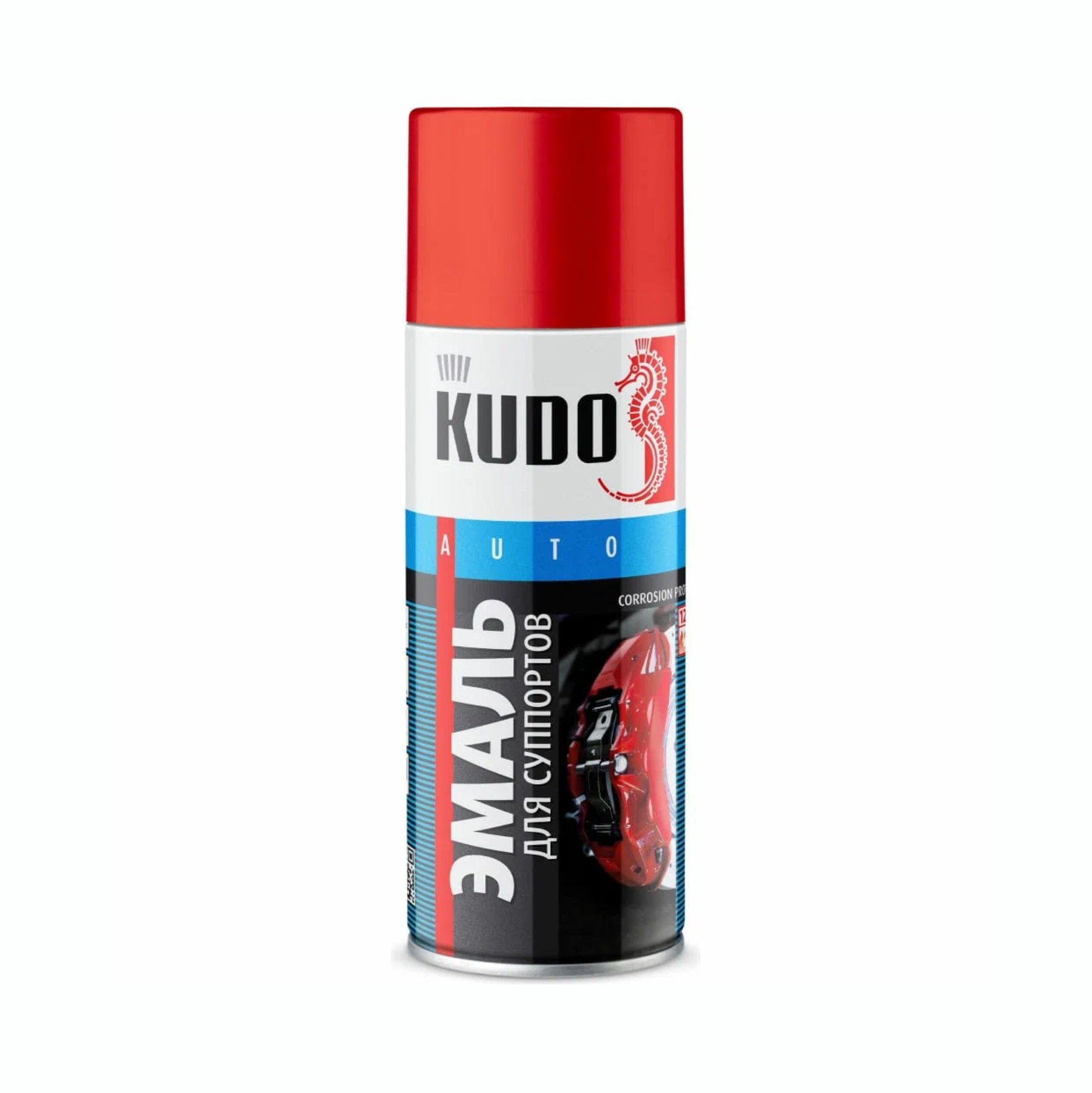 Эмаль для суппортов, красная, 0.52л, Kudo (арт. KU-5211)