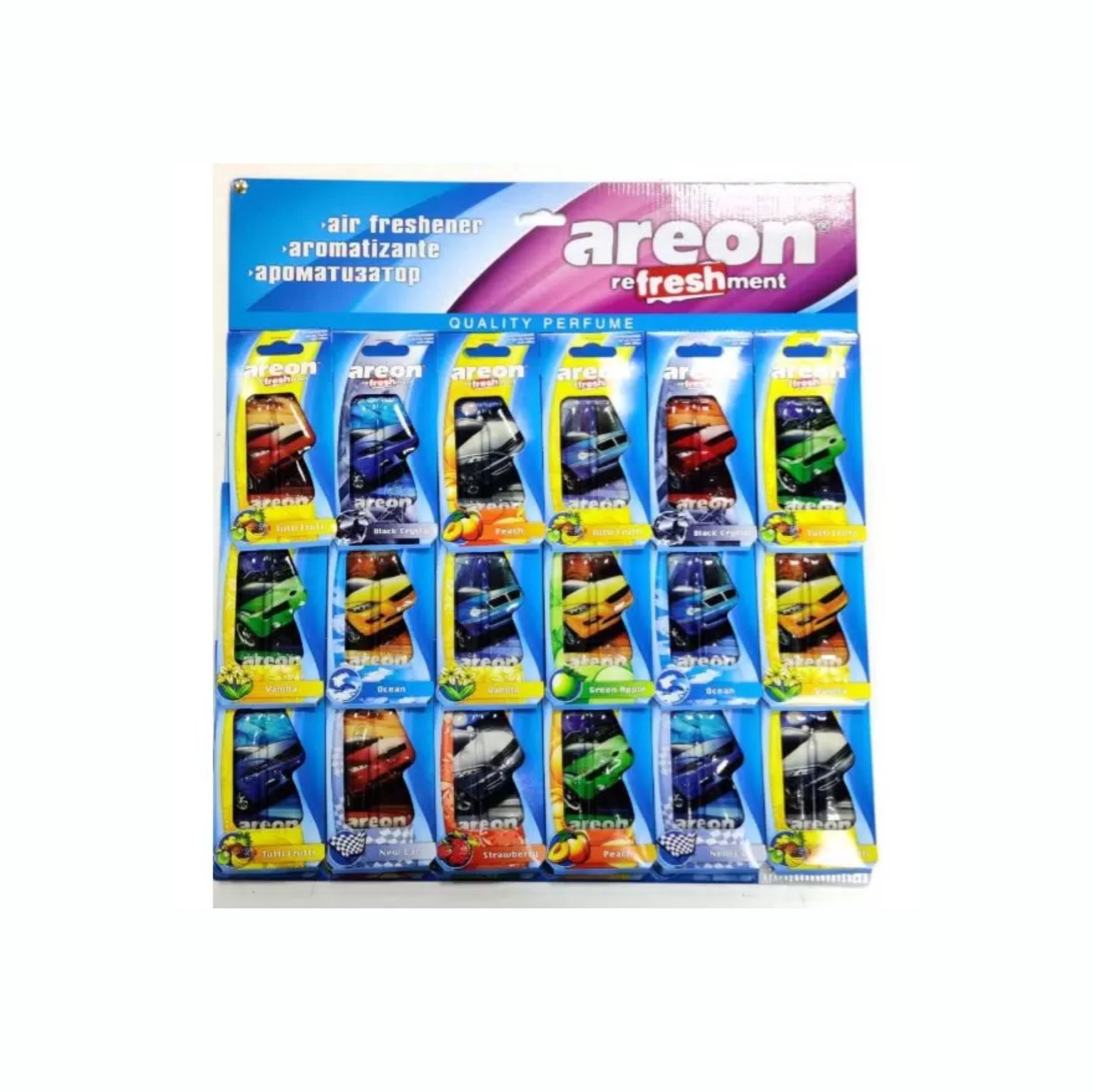 Ароматизатор для автомобиля в виде капли "REFRESHMENT" AREON, в ассортименте