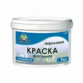 Краска в/д фасадная супербелая "ЛАТЕК" 7кг. Л 301