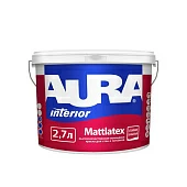 Краска моющаяся для стен и потолков Aura Mattlatex 2,7л.