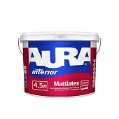 Краска моющаяся для стен и потолков Aura Mattlatex база TR 4,5л.
